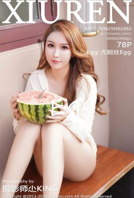 (Siri Xiuren Showman) 2020.08.25 Vol.2482 Egg-Eunice Egg versi penuh tanpa foto tera air (79P)