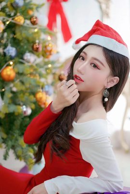 (Koleksi Inte) Gadis cantik kaki Hong Kong-Yi Jin Pemotretan gadis Krismas (51P)